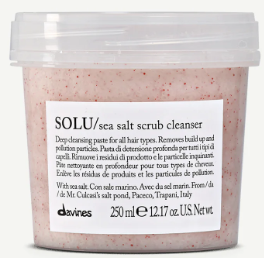 Davines SOLU sea salt scrub cleanser